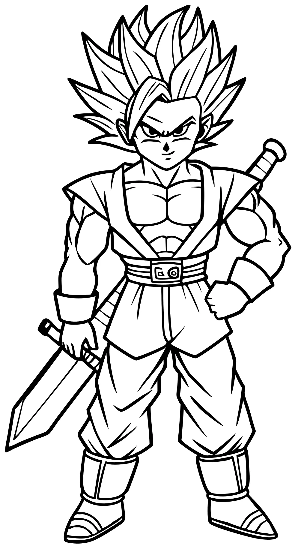 Trunks Dragon Ball Z Páginas para colorear